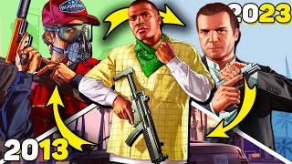 Как за 10 лет поменялось ОРУЖИЕ в GTA 5?