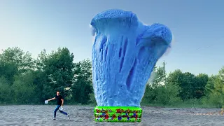 Compilation Satisfying Video l Different Children's Champagne, Cars, Toys and Mentos in The Big Hole