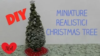 MINIATURE christmas tree TUTORIAL // DOLLHOUSE // DIY + review!