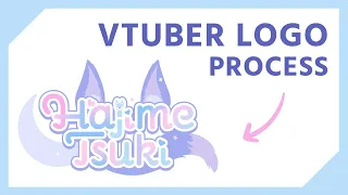 Vtuber logo process/making ✧ Hajime Tsuki【Timelapse】
