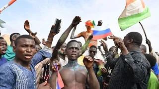 Close to 30,000 Niger coup supporters gather in Niamey