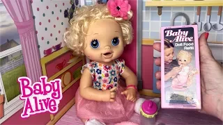 Baby Alive vintage baby Alive food feeding and changing baby Alive video