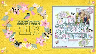 Scrapbook Process Video #116: My Creative Scrapbook "Life Doesn't Have to Be Perfect"