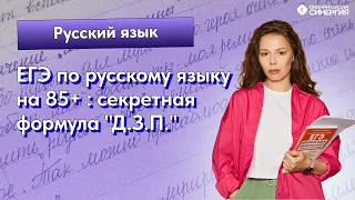 Русский язык на 100 баллов | Секретная формула ДЗП | ЕГЭ 2024 | Синергия