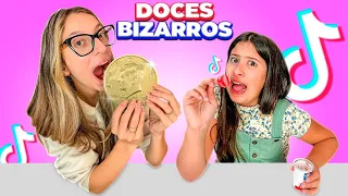 EXPERIMENTANDO DOCES BIZARROS do TIKTOK feat @FamiliaMariaClaraeJP