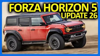 Forza Horizon 5 : 8 New Cars, Drift Camera & More!! (FH5 Update 26)