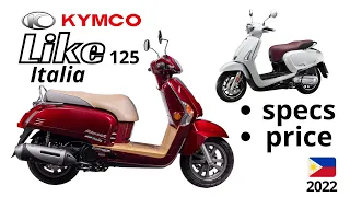 Kymco Like 125 Italia E3 | Quick Specs and Price | Philippines 2022