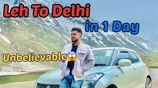 Leh to Delhi in 1 Day || Unbelievable😱|| Finally The Trip is Over❤️|| Part-15 || Vlog#54