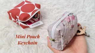 DIY Zipper Coin Pouch Bag Tutorial | Coin Purse Keychain | Mini Pouch Wallet