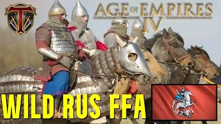 A WILD RUS FFA | Wonder Party - Age of Empires 4 Live FFA Match