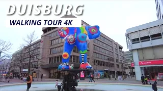 Spaziergang Walking Tour 4K Duisburg Einkaufsstraße Königstraße 2024