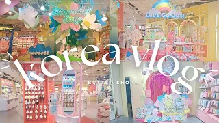 SHOPPING IN KOREA VLOG 🇰🇷 | BUTTER SHOP | cutest stationary, plushies, dishware and more