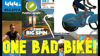 Racing the Worst Bike on Zwift!