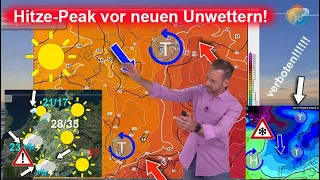 Sonne am Wochenende, Hitze-Peak bis Montag, dann neue Unwetter! Aktuelle Wettervorhersage bis 30.06.