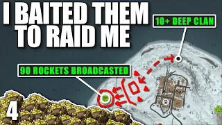 I BAITED THIS CLAN TO RAID ME BY PUTTING 90 ROCKETS IN MY VENDING MACHINE | Solo Rust