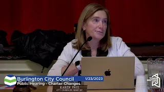 Burlington City Council - 1/23/2023