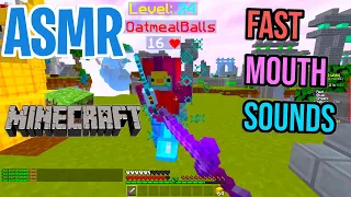 Minecraft ASMR Fast Mouth Sounds Bed Wars Victory + Controller Sounds 🎧🎮 Relaxing Whispering 😴💤