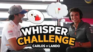 'The Whisper Challenge' ft Carlos Sainz and Lando Norris