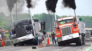 Big Rig Loaded Drag Racing Compilation | Unc's Semi Stampede 2023