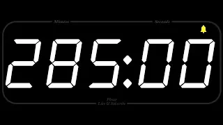 285 MINUTE - TIMER & ALARM - 1080p - COUNTDOWN