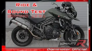 Triumph Tiger Explorer 1200 💥Ride🔊 Dominator vs. Stock🔥 Pure Sound  🎧 🇵🇱 ⚡Exhaust Sound Compilations