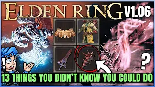 13 New Secrets You Didn't Know About in Elden Ring - New Attack & Broken Glitch Found - Tips & More!