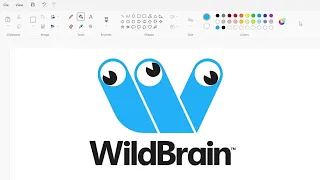 How to draw the WildBrain logo using MS Paint | How to draw on your computer