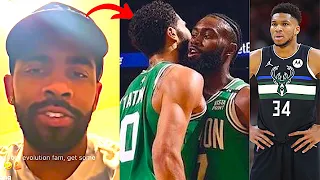 NBA PLAYERS REACT TO BOSTON CELTICS BEATING MILWAUKEE BUCKS IN GAME 2 | BROWN + CELTICS REACTIONS