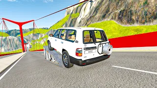 محاكي الحوادث : تحطم سيارة علي سرعة عالية سلوموشن (   #1  )🚙🚖 BeamNG Drive