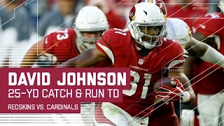 David Johnson Takes the Screen Pass 25 Yards for a TD! | Redskins vs. Cardinals | NFL