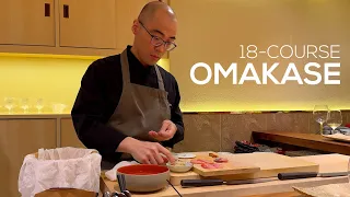 $130 Cosy Lunch Omakase With A Unique Modern Twist - Tomo Sasada Omakase * Vlog | Food | 4K