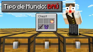 Minecraft: O MUNDO É FEITO DE BAÚS COM ITENS ALEATÓRIOS!