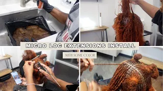 Micro Loc Twist Extensions Install | Micro Locs Tutorial | Human Hair