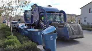 Republic Services I Heil Curotto Can Garbage Truck on Inspirada's Cart Lines!