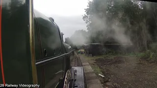 A ride on Didcot Railway Centre's Main Demonstration Line on GWR Saint Class No.2999 Lady of Legend