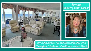 🌊 Daytona Beach Shores: "THE SHORES CLUB" Corner Unit #701 - 3 Bedrooms, 3 Baths, Oceanfront Condo 🌊