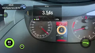 GR Yaris 0-100 kmh Launch Control setting