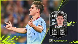 WOW! 😍 5 ⭐ SM AND MASSIVE TRAIT UPGRADE! 96 SHOWDOWN ALVAREZ PLAYER REVIEW - FIFA 22 ULTIMATE TEAM