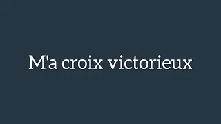 m'a croix victorieux gagner loto de 02 Mai 2021