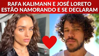 Rafa Kalimann e José Loreto assumem namoro e trocam declarações