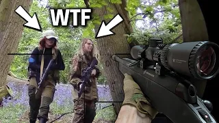 Airsoft sniper REFUSES to shoot girls (TRY NOT TO LAUGH)