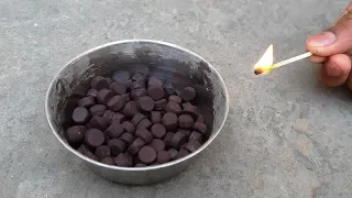 100 Snake Crackers Burning Video Experiments