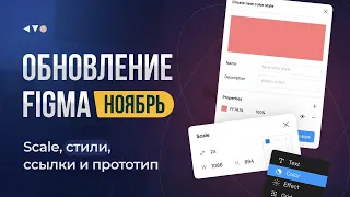 Обновление Figma. Scale, стили ссылки и запуск прототипов