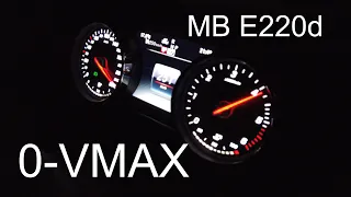 MERCEDES BENZ E220d Cabrio 0-VMAX 4k