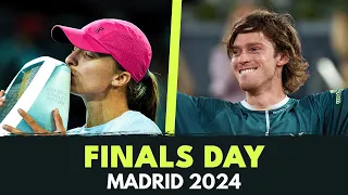 FINALS DAY: Behind The Scenes Of Swiatek & Rublev's Wins In Madrid!