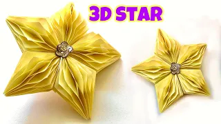 Amazing Idea, How to Make 3D Star for your Christmas Decoration | Honeycomb Star | Paper Craft