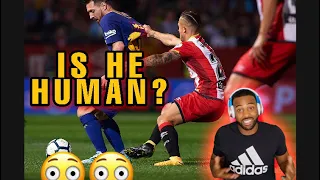 11 SECONDS? NBA FAN REACT TO....Is Lionel Messi Even Human? - 15 Times He Did The Impossible - HD
