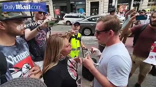 Man ENRAGES animal rights activists by calmly eating kebab in front of them!