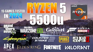 Ryzen 5 5500U Vega 7 & 16GB Ram Gaming Test in 2024