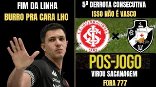 SACO DE PANCADAS ! 5ª DERROTA CONSECUTIVA! 19ª COLOCAÇÃO! ISSO NÃO É VASCO!